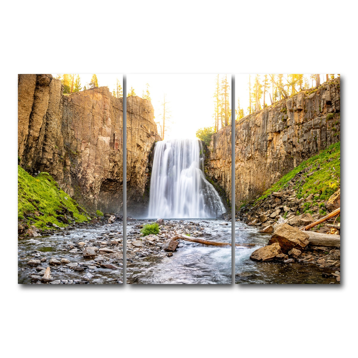 AUTO-MOCKUP WHITE | Rainbow Falls | 3 Piece | Gallery Wrap Canvas | group=12x24