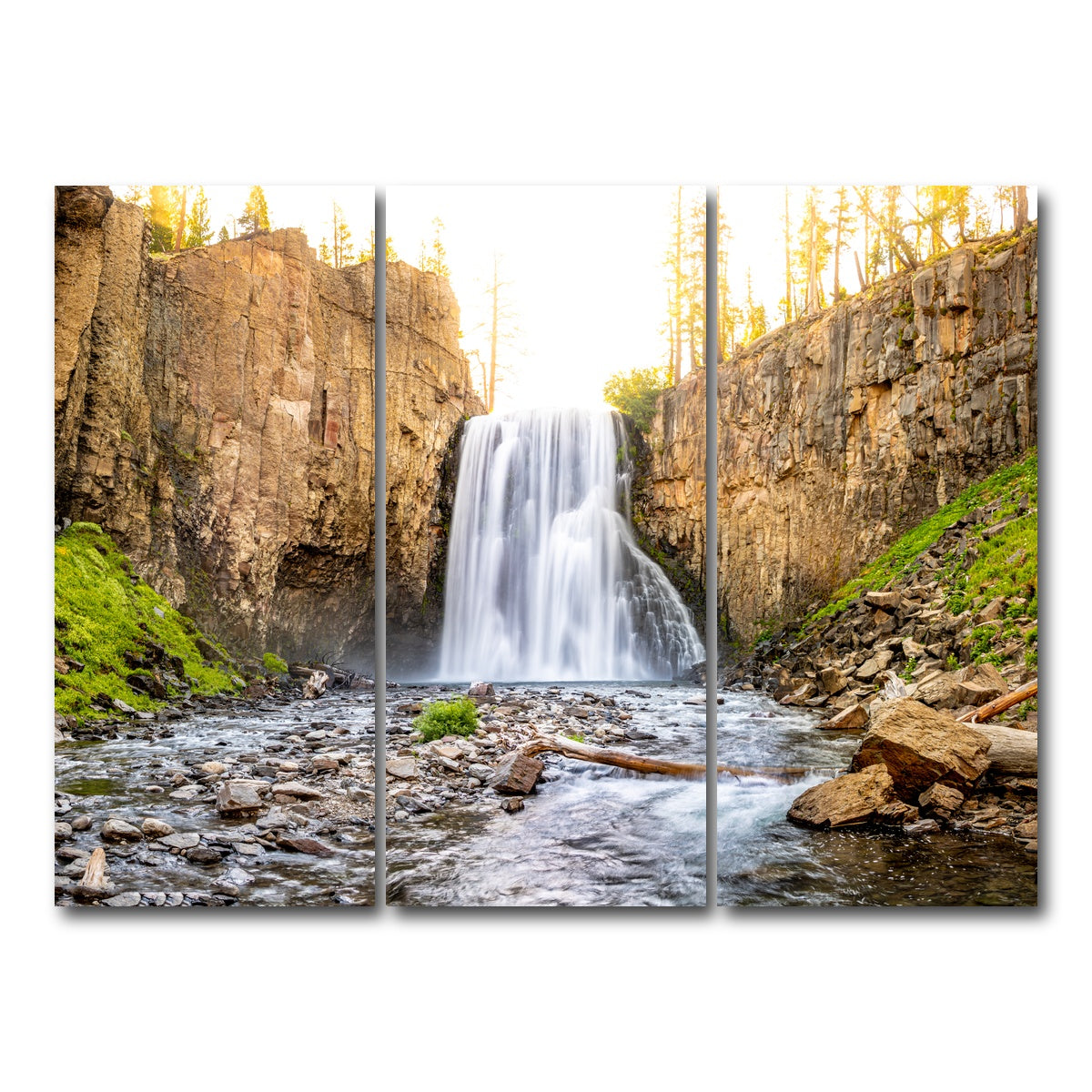AUTO-MOCKUP WHITE | Rainbow Falls | 3 Piece | Gallery Wrap Canvas | group=8x18