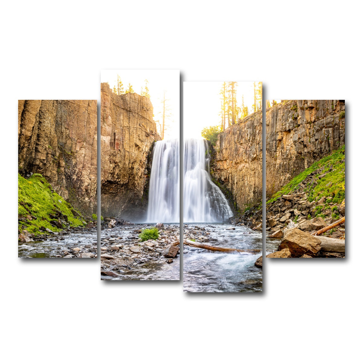 AUTO-MOCKUP WHITE | Rainbow Falls | 4 Piece | Gallery Wrap Canvas | group=4_short