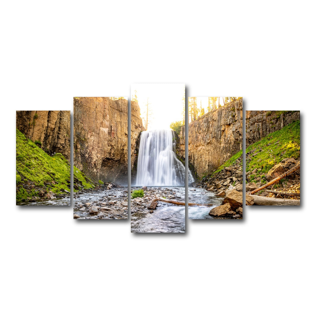 AUTO-MOCKUP WHITE | Rainbow Falls | 5 Piece | Gallery Wrap Canvas | group=5_normal