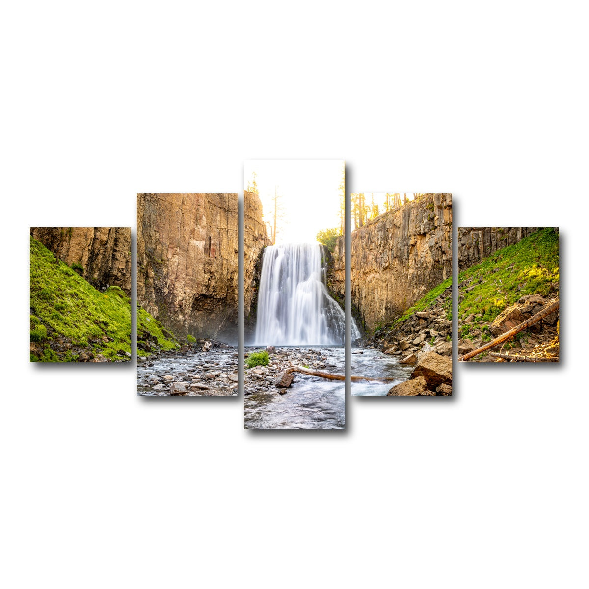 AUTO-MOCKUP WHITE | Rainbow Falls | 5 Piece | Gallery Wrap Canvas | group=5_short