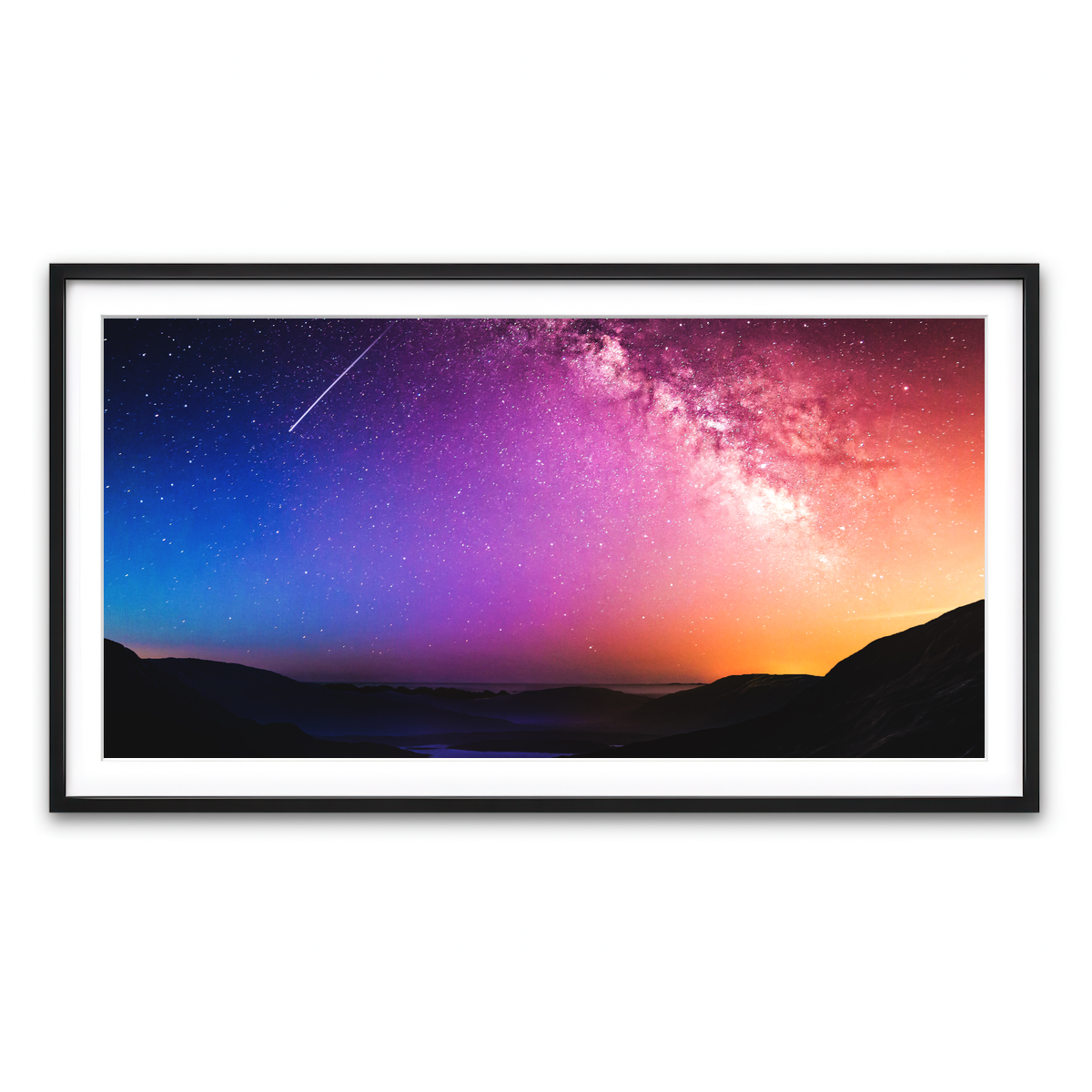 Framed Print 2x1 Black