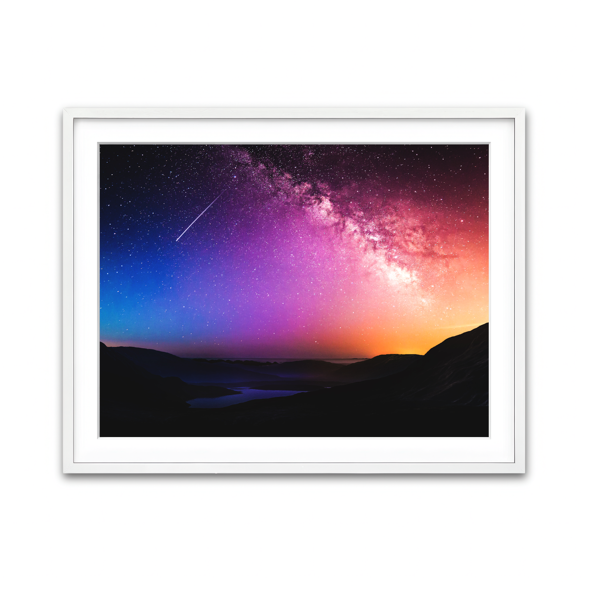 Framed Print 4x3 White