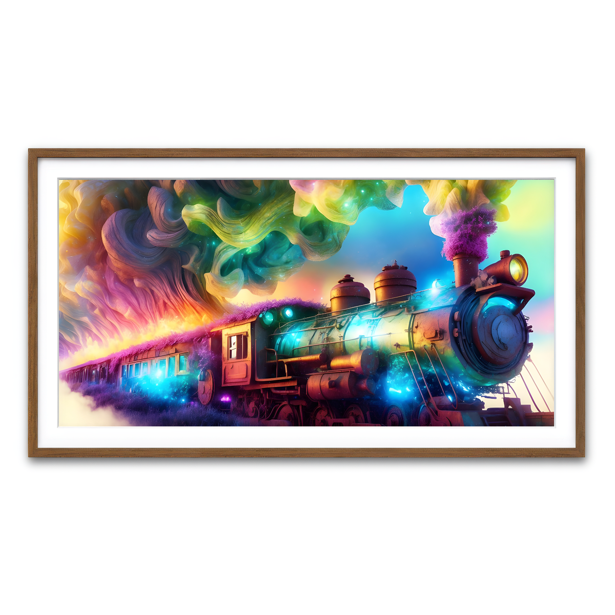 Framed Print 2x1 Walnut