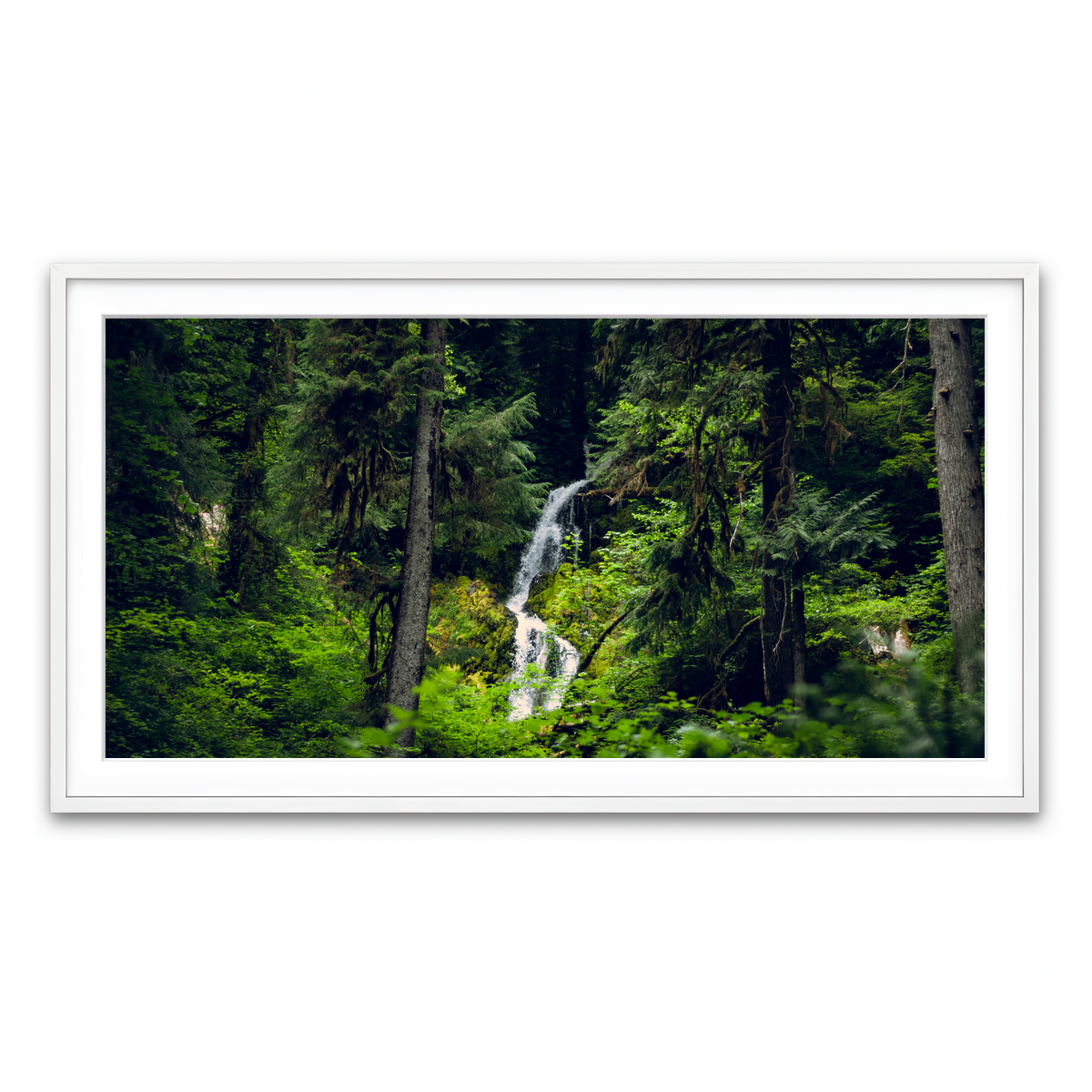 Framed Print 2x1 White
