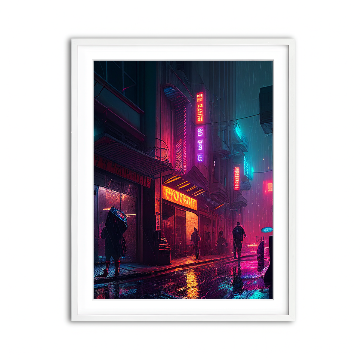 Framed Print 3x4 White