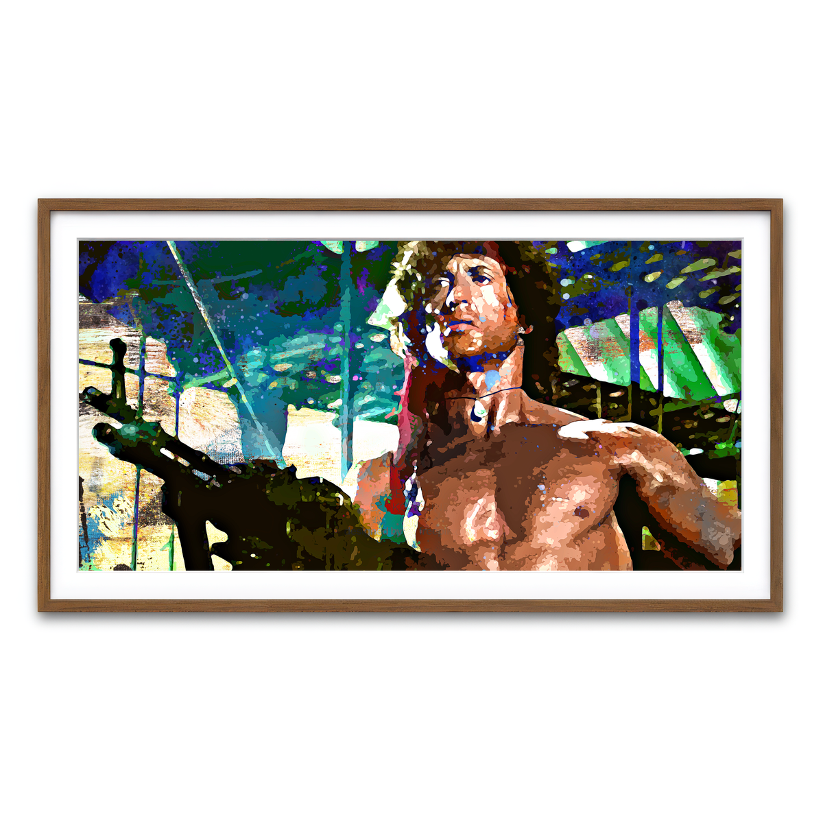 Framed Print 2x1 Walnut