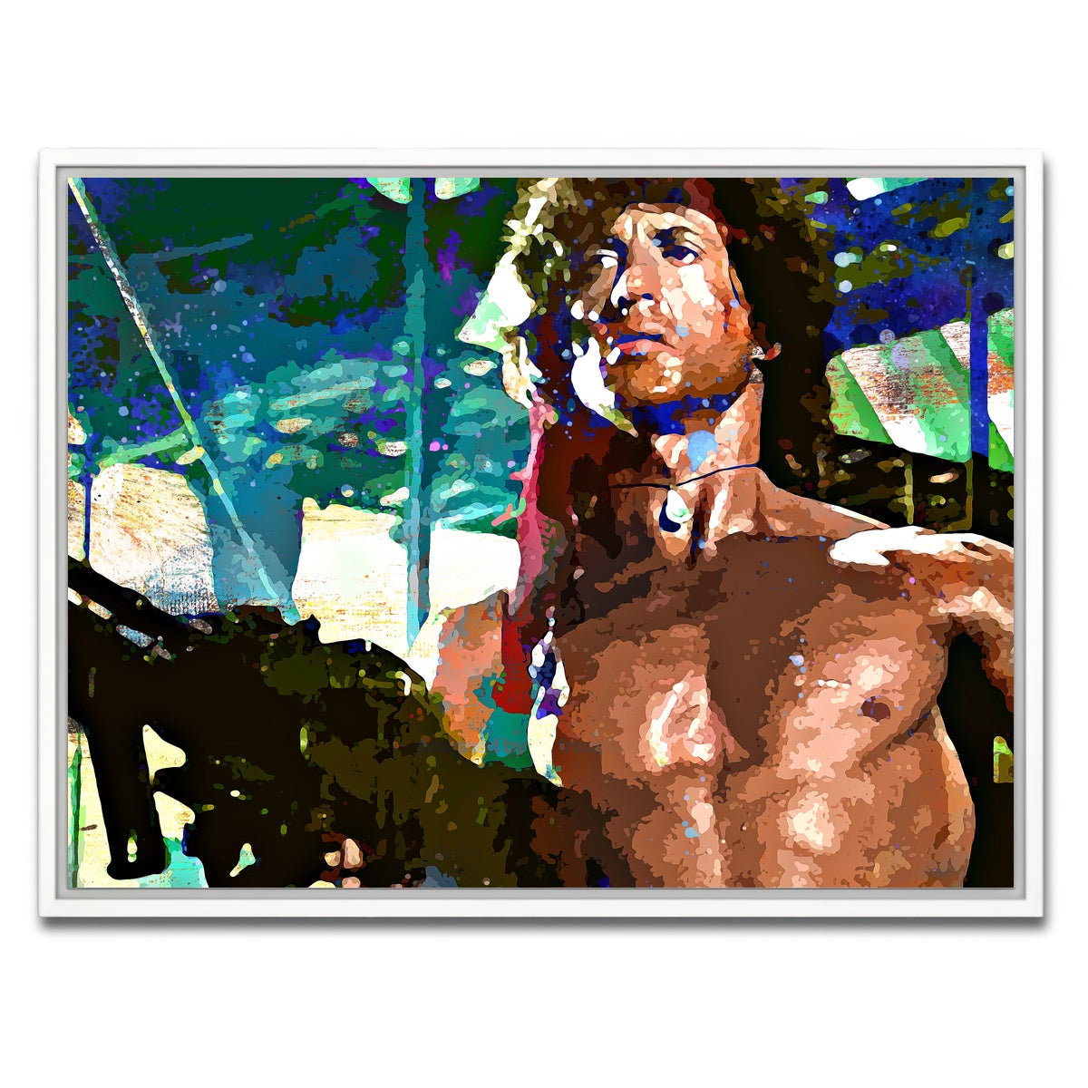 AUTO-MOCKUP WHITE | Rambo | 1 Piece | White Framed Canvas | group=4x3