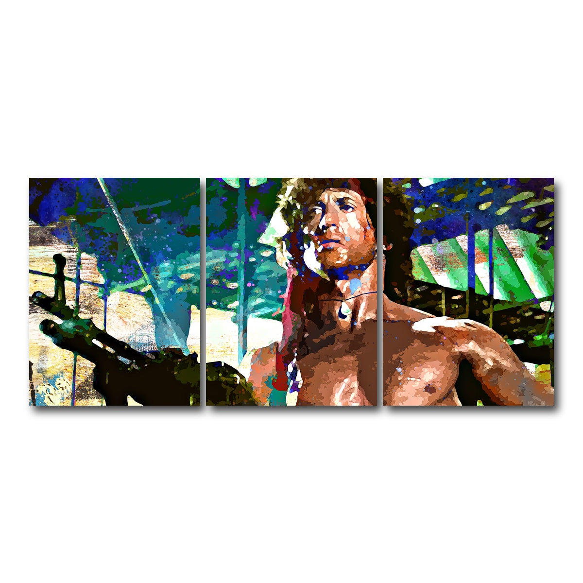 AUTO-MOCKUP WHITE | Rambo | 3 Piece | Gallery Wrap Canvas | group=18x24