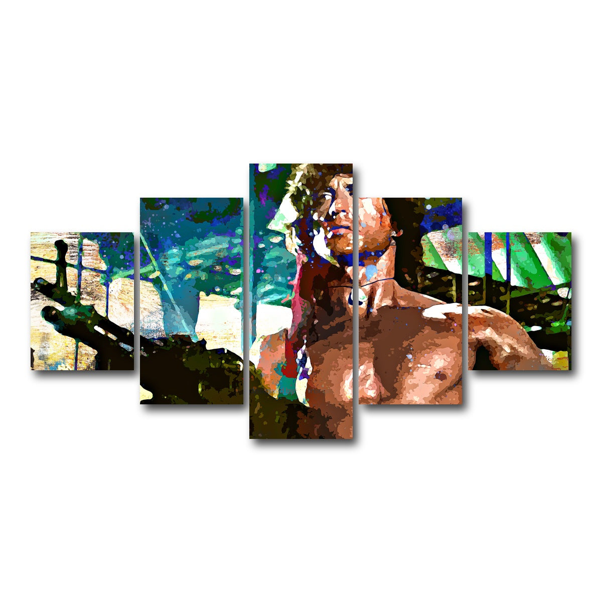 AUTO-MOCKUP WHITE | Rambo | 5 Piece | Gallery Wrap Canvas | group=5_short