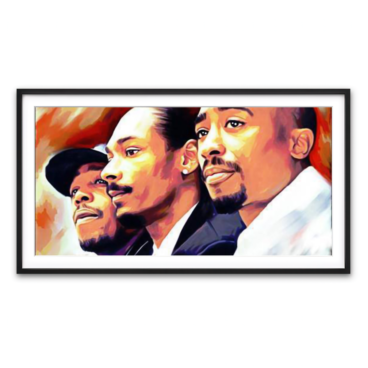 Framed Print 2x1 Black