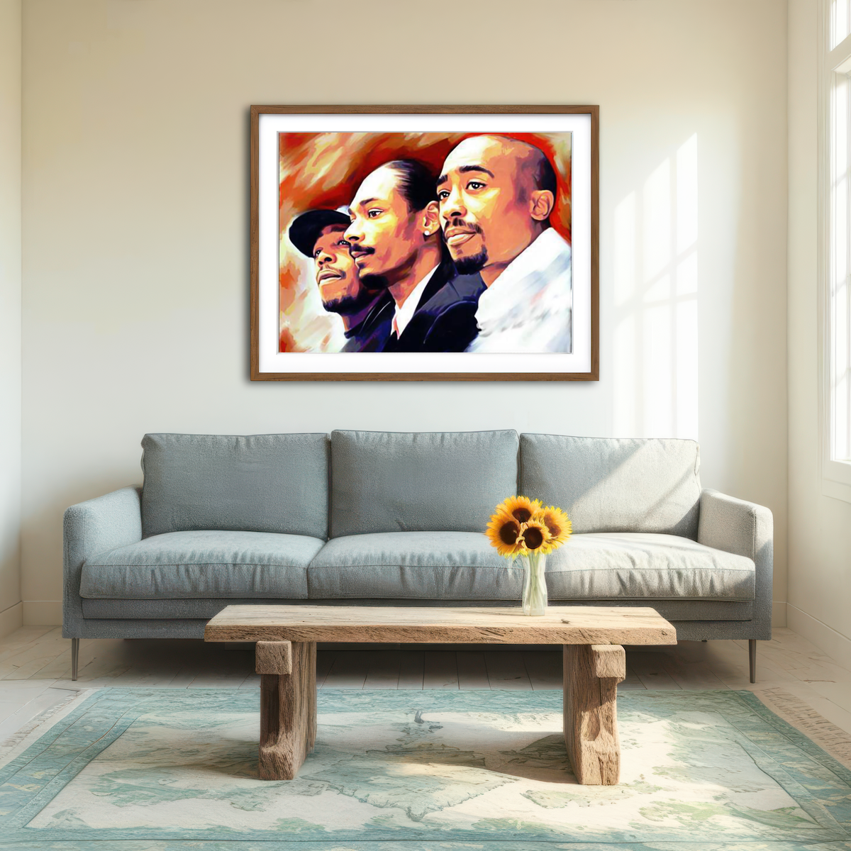 AUTO-MOCKUP ROOM | Rap Legends Wall Art