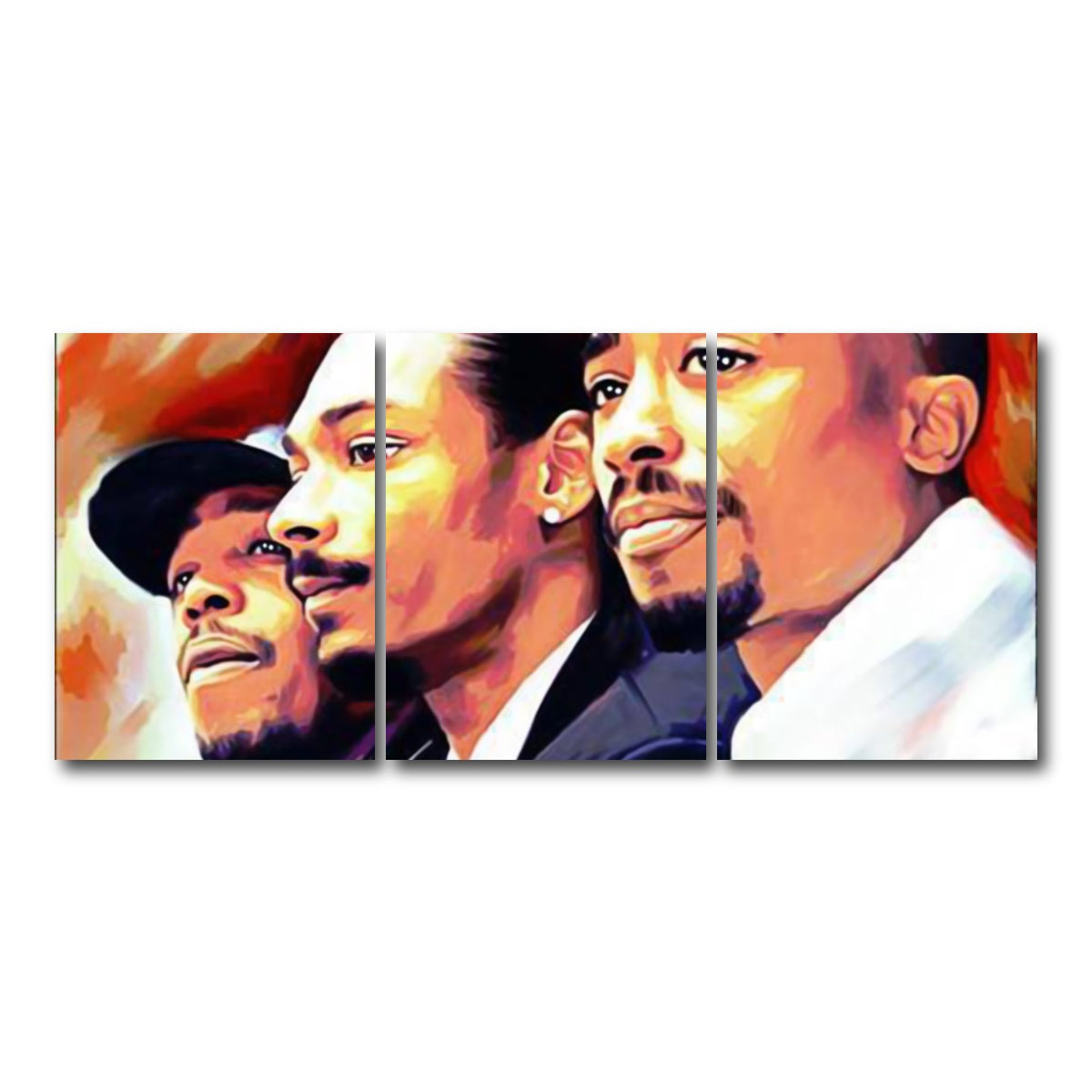 AUTO-MOCKUP WHITE | Rap Legends | 3 Piece | Gallery Wrap Canvas | group=18x24