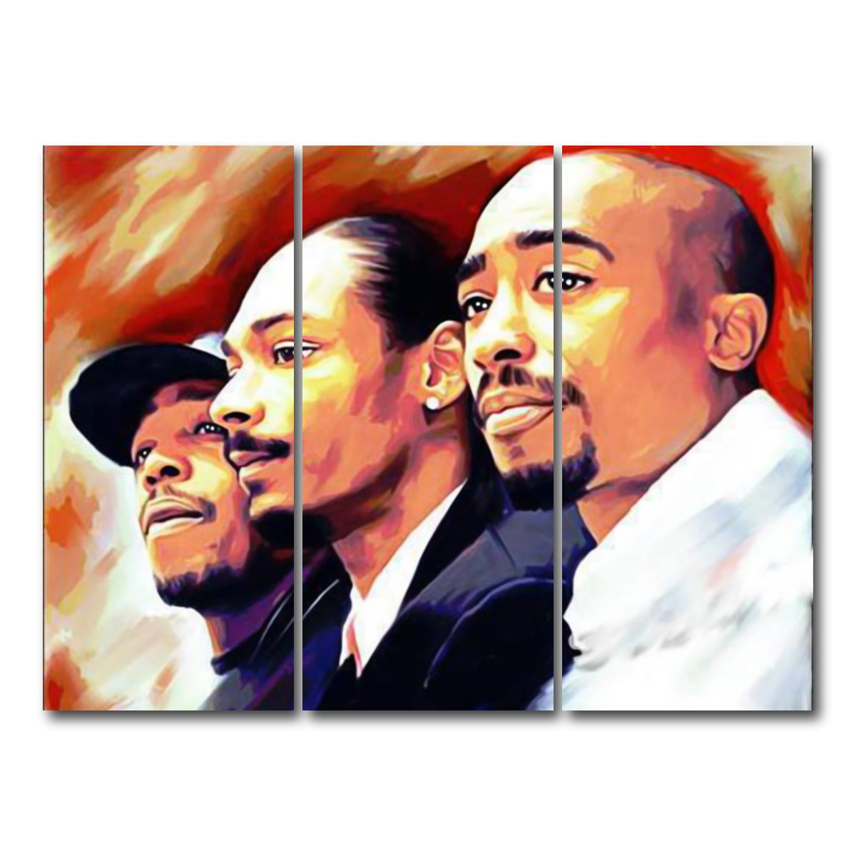 AUTO-MOCKUP WHITE | Rap Legends | 3 Piece | Gallery Wrap Canvas | group=8x18