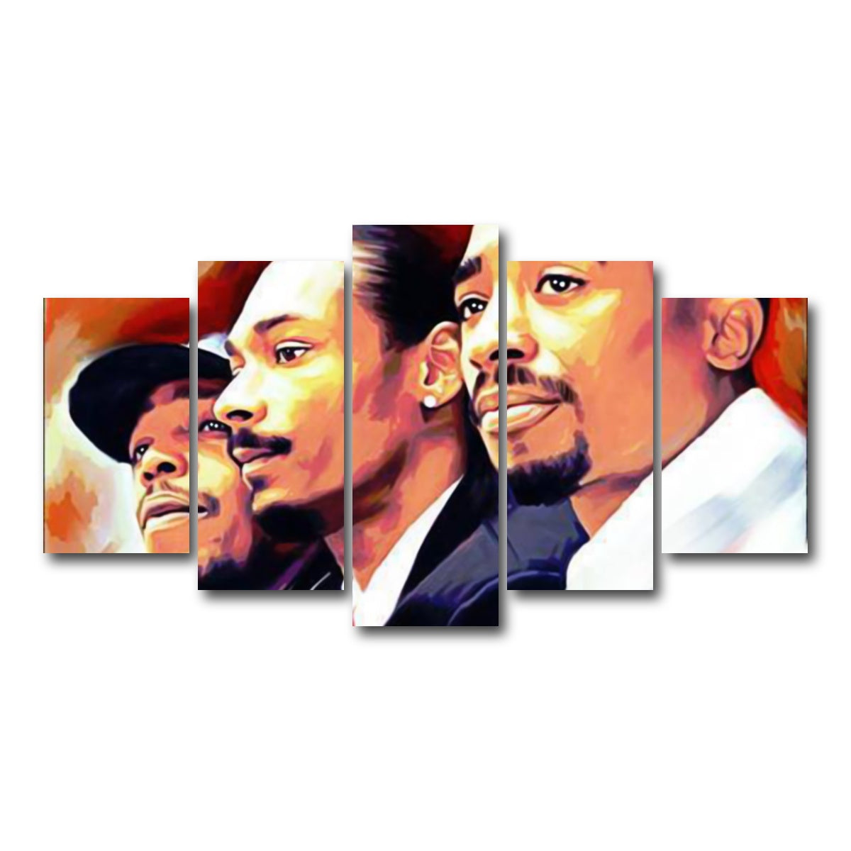 AUTO-MOCKUP WHITE | Rap Legends | 5 Piece | Gallery Wrap Canvas | group=5_normal