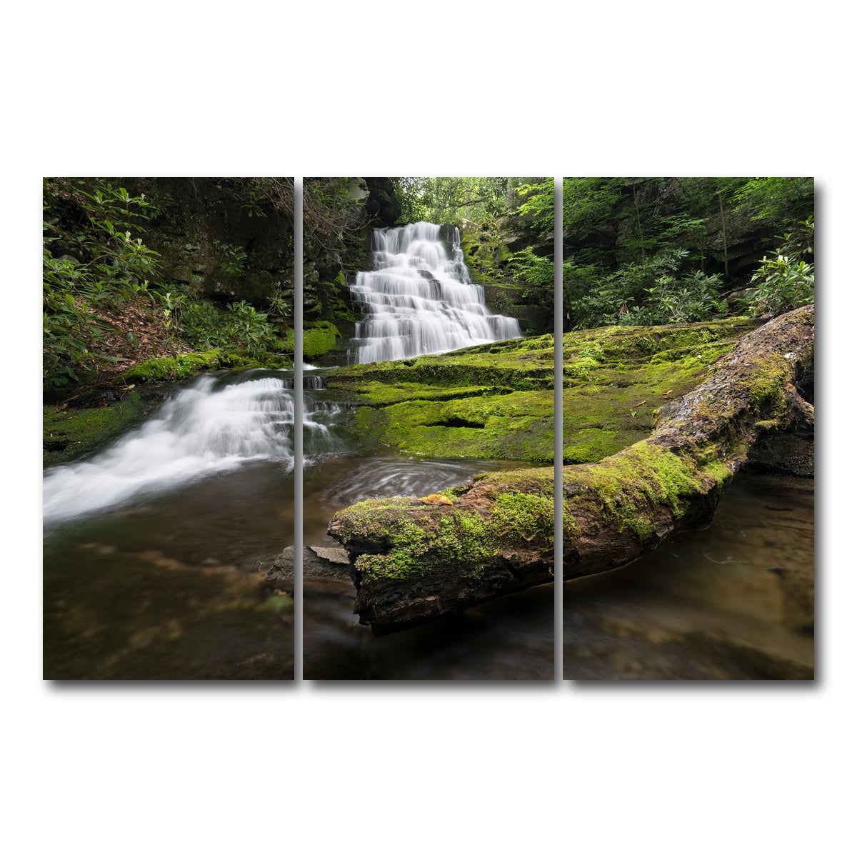 AUTO-MOCKUP WHITE | Rattlesnake Falls | 3 Piece | Gallery Wrap Canvas | group=12x24