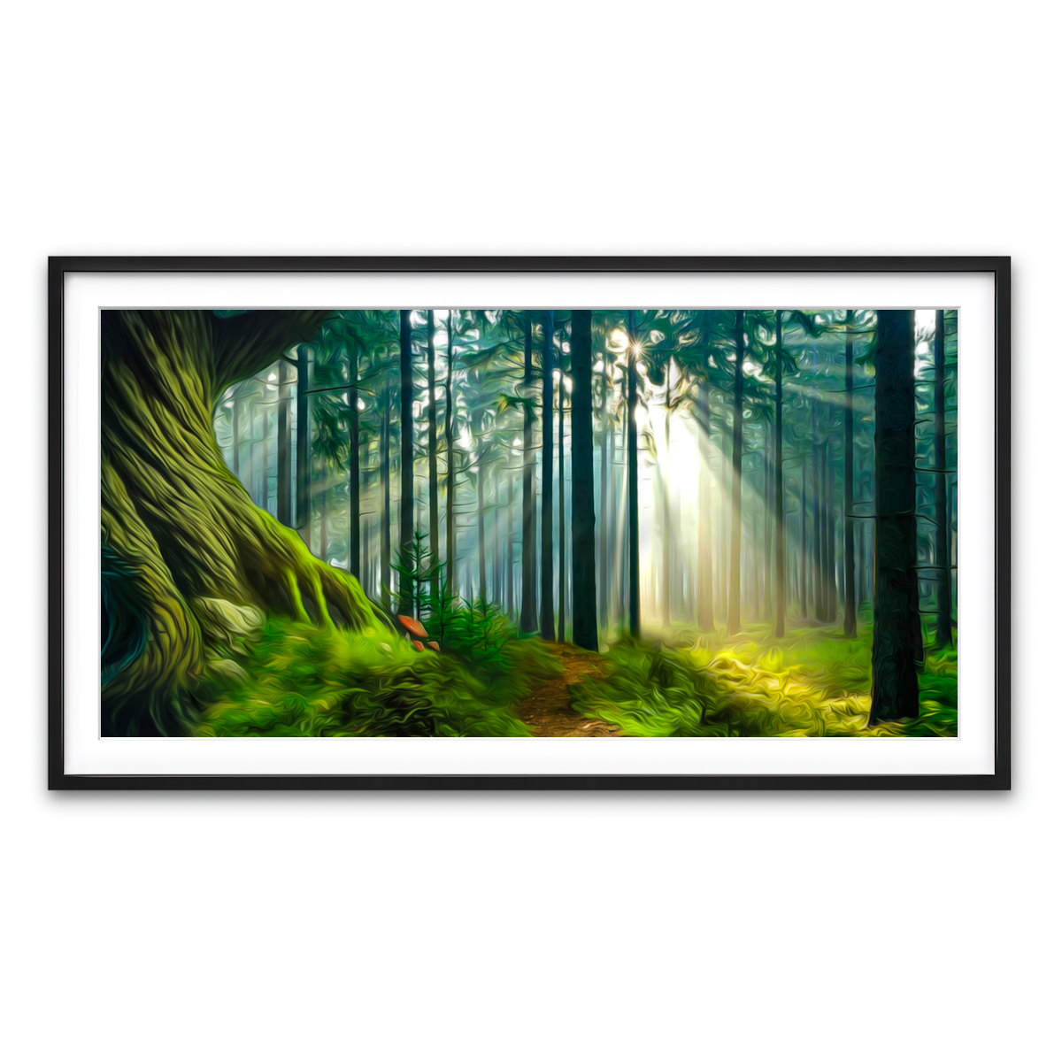 Framed Print 2x1 Black