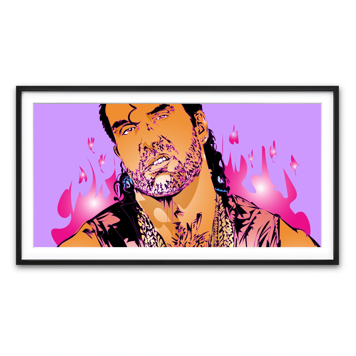 Framed Print 2x1 Black