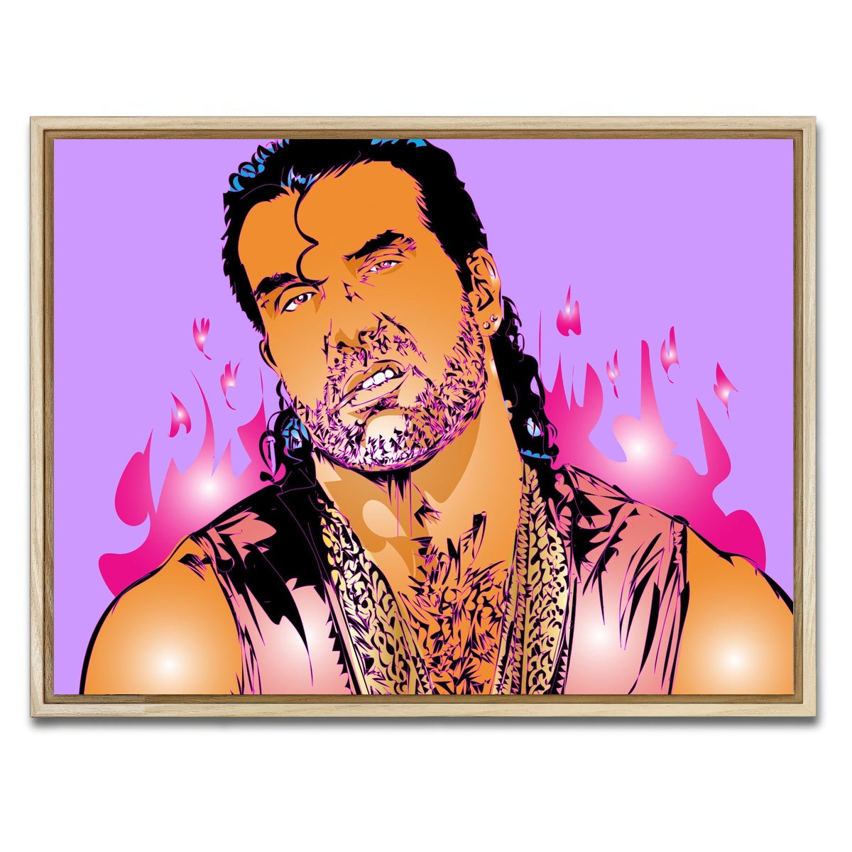 AUTO-MOCKUP WHITE | Razor Ramone | 1 Piece | Natural Framed Canvas | group=4x3