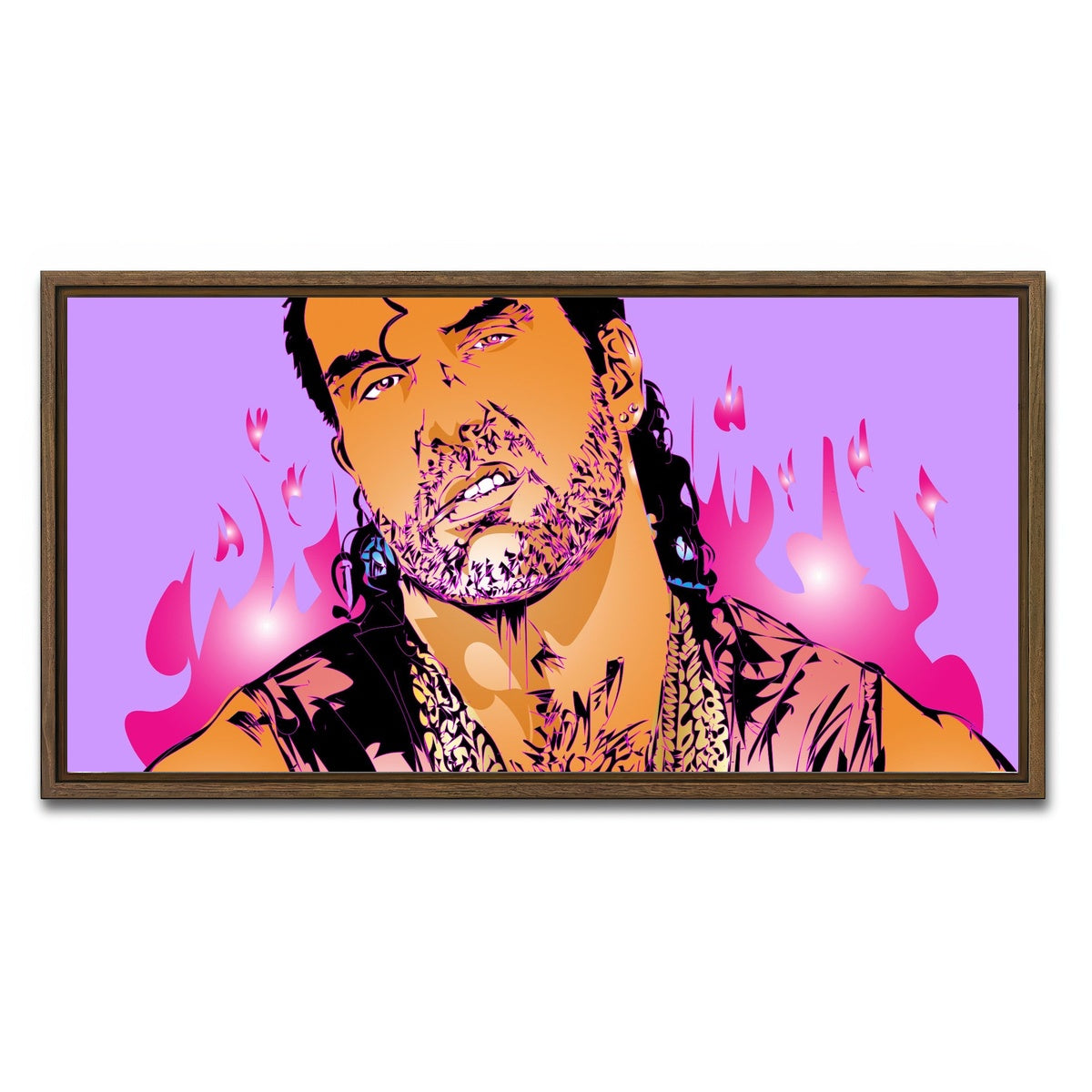 AUTO-MOCKUP WHITE | Razor Ramone | 1 Piece | Walnut Framed Canvas | group=2x1