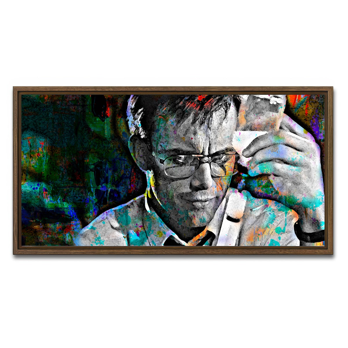 AUTO-MOCKUP WHITE | Re-Animator | 1 Piece | Walnut Framed Canvas | group=2x1