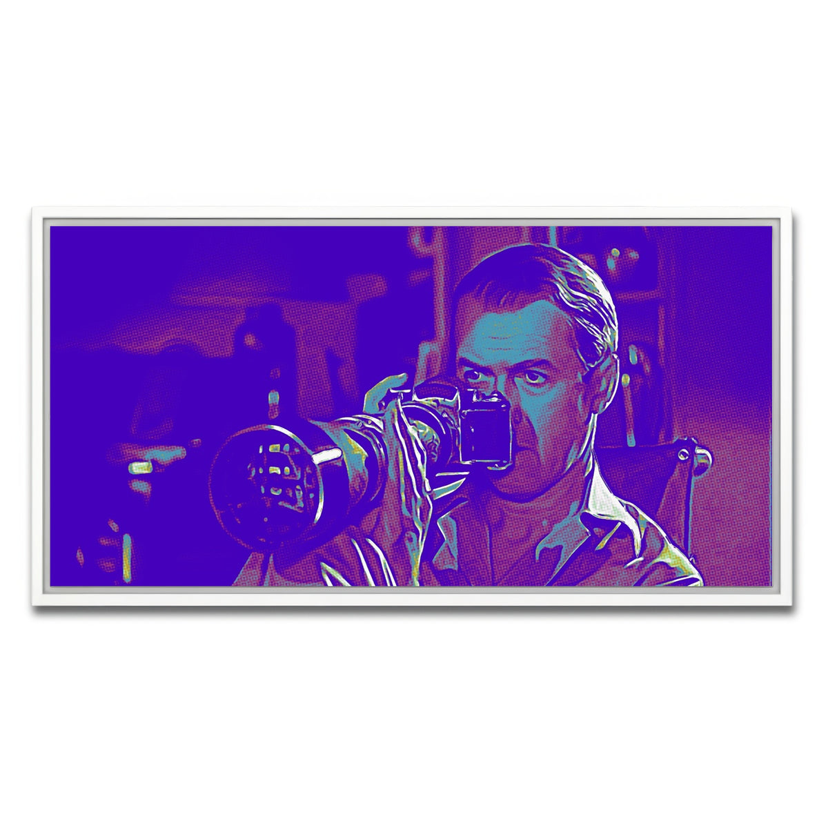 AUTO-MOCKUP WHITE | Rear Window POP Wall Art | 1 Piece | White Frame | group=2x1
