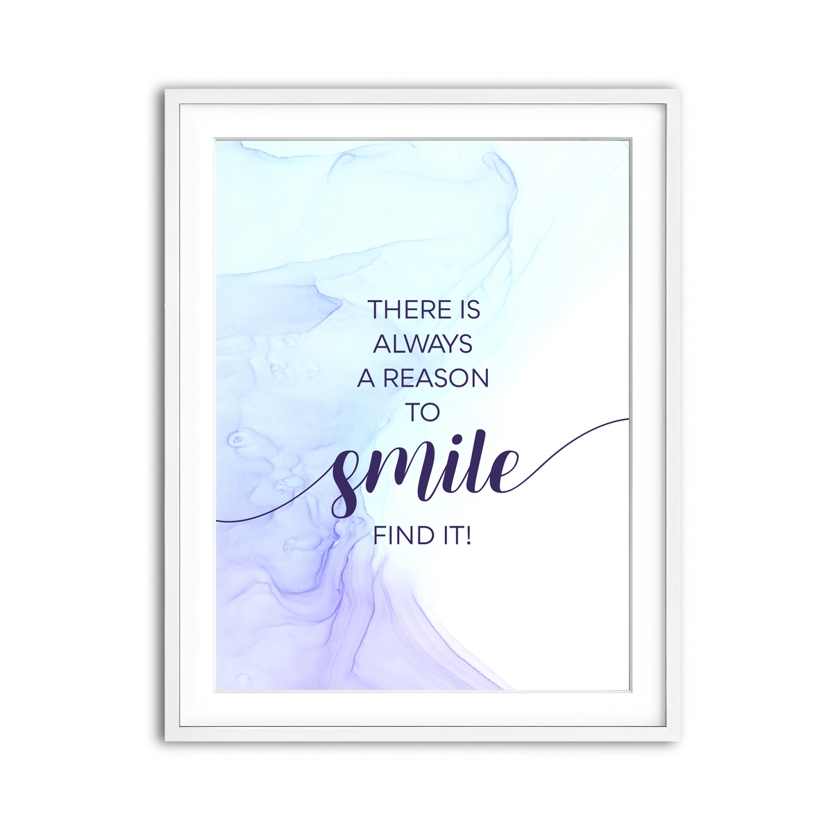 Framed Print 3x4 White