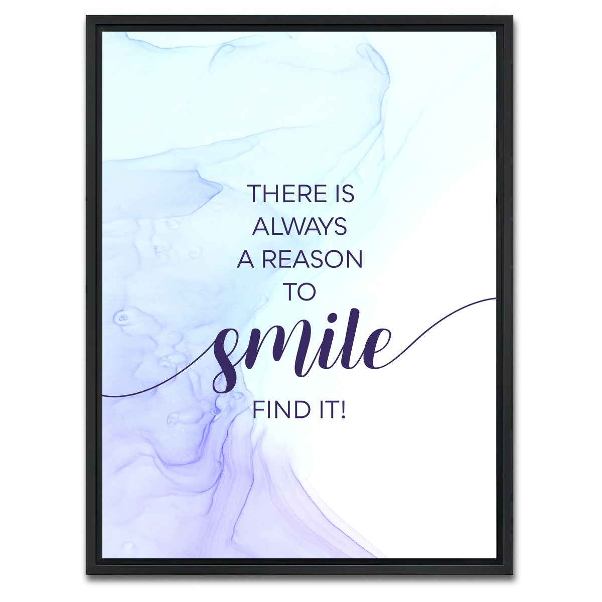 AUTO-MOCKUP WHITE | Reason to Smile | 1 Piece | Black Framed Canvas | group=3x4