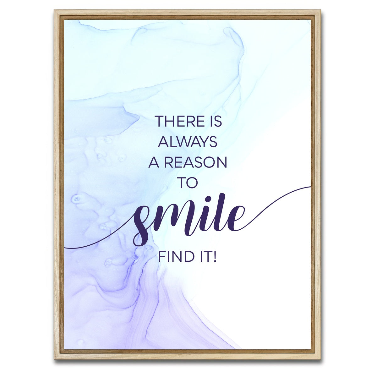 AUTO-MOCKUP WHITE | Reason to Smile | 1 Piece | Natural Framed Canvas | group=3x4
