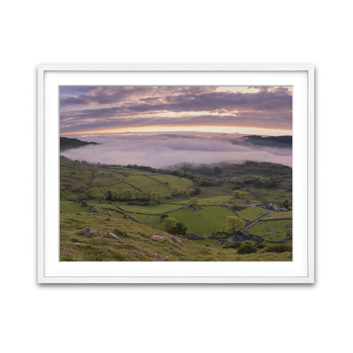 Framed Print 4x3 White