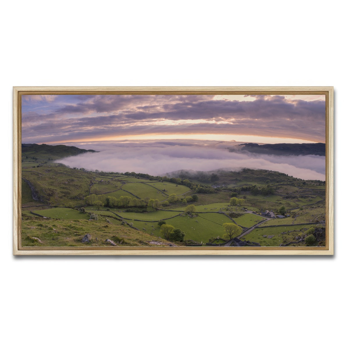 AUTO-MOCKUP WHITE | Receding Fog | 1 Piece | Natural Framed Canvas | group=2x1