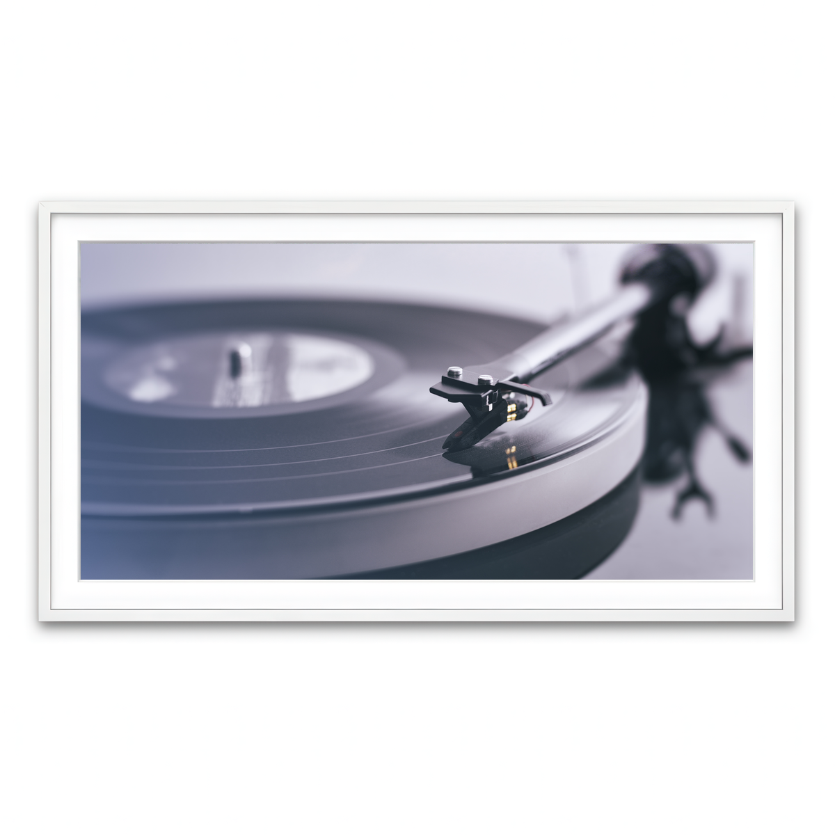 Framed Print 2x1 White