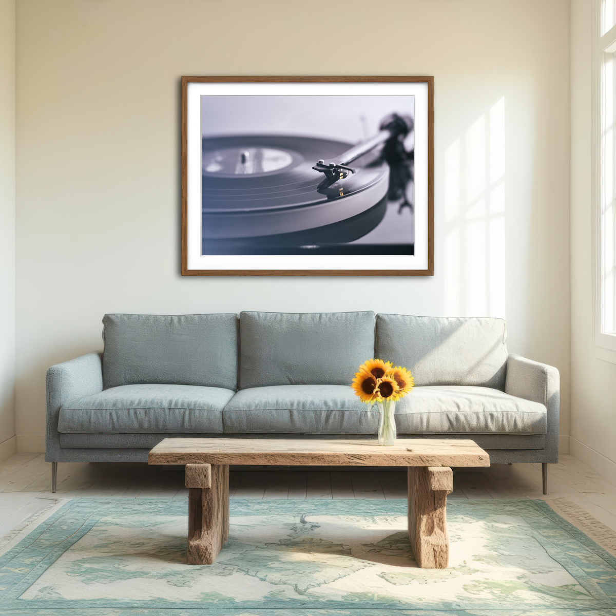 AUTO-MOCKUP ROOM | Record Player Wall Art