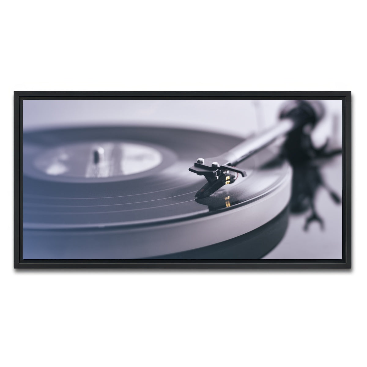 AUTO-MOCKUP WHITE | Record Player | 1 Piece | Black Framed Canvas | group=2x1