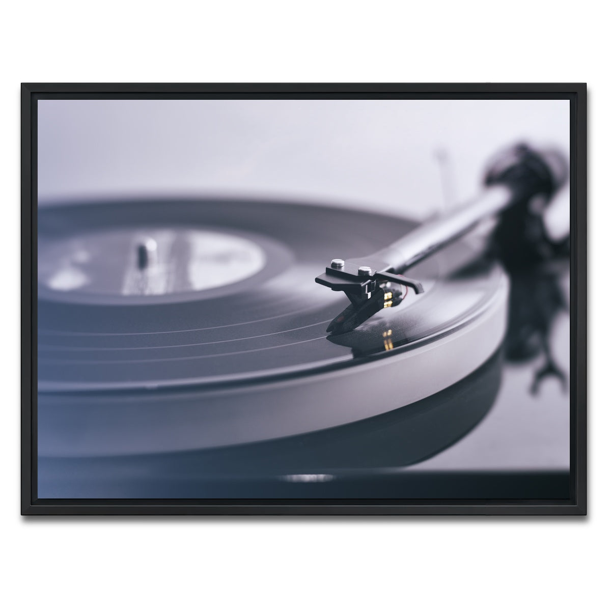 AUTO-MOCKUP WHITE | Record Player | 1 Piece | Black Framed Canvas | group=4x3