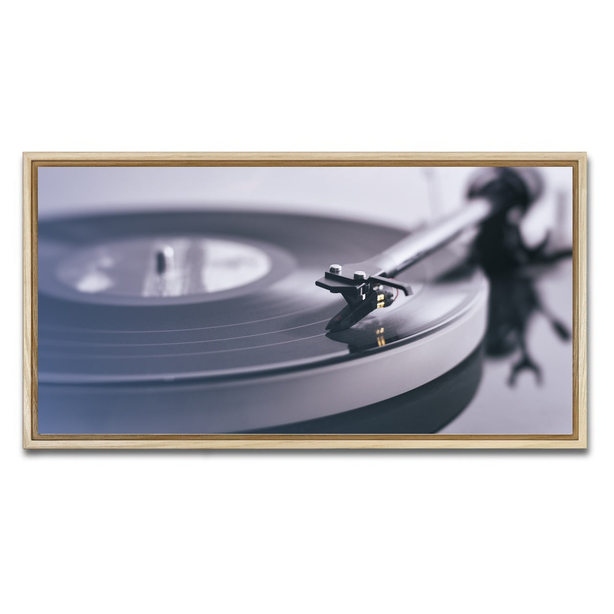 AUTO-MOCKUP WHITE | Record Player | 1 Piece | Natural Framed Canvas | group=2x1