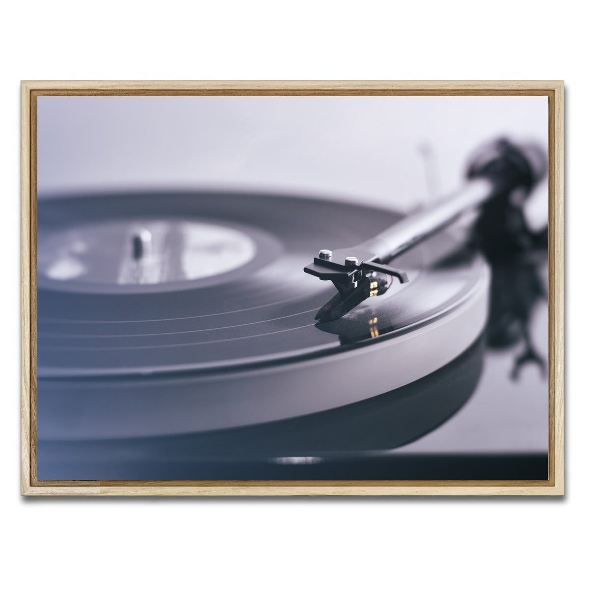 AUTO-MOCKUP WHITE | Record Player | 1 Piece | Natural Framed Canvas | group=4x3