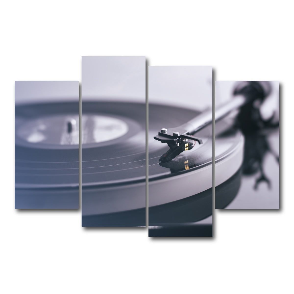AUTO-MOCKUP WHITE | Record Player | 4 Piece | Gallery Wrap Canvas | group=4_short