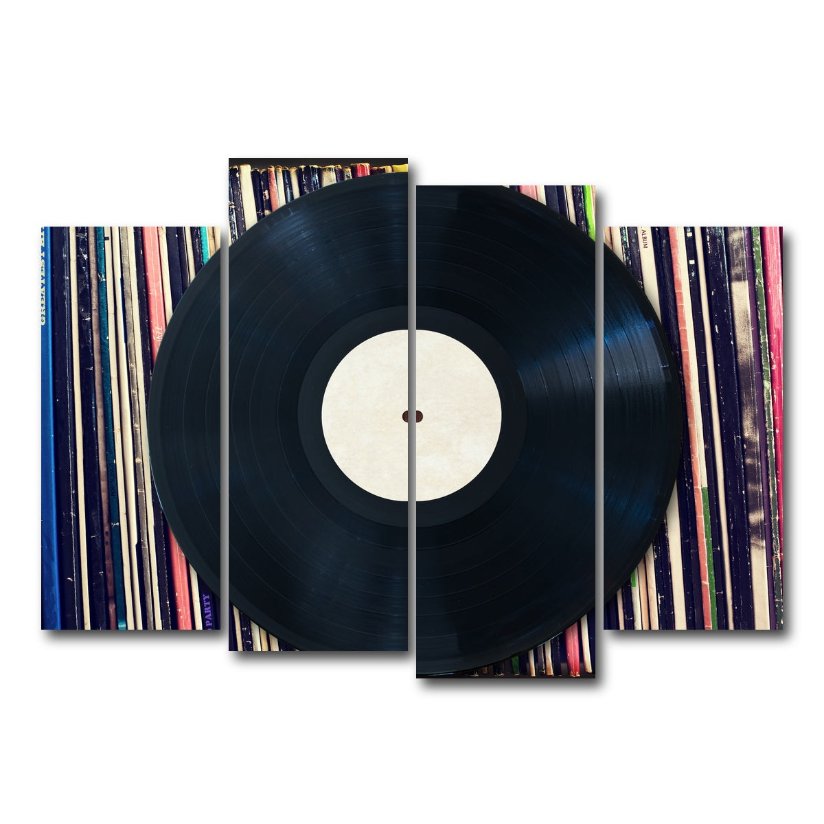 AUTO-MOCKUP WHITE | Record Wall | 4 Piece | Gallery Wrap Canvas | group=4_normal