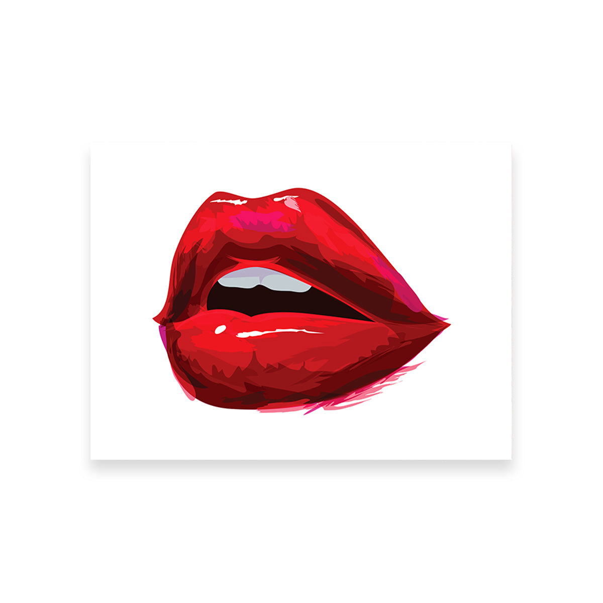 Red Lips Wall Art