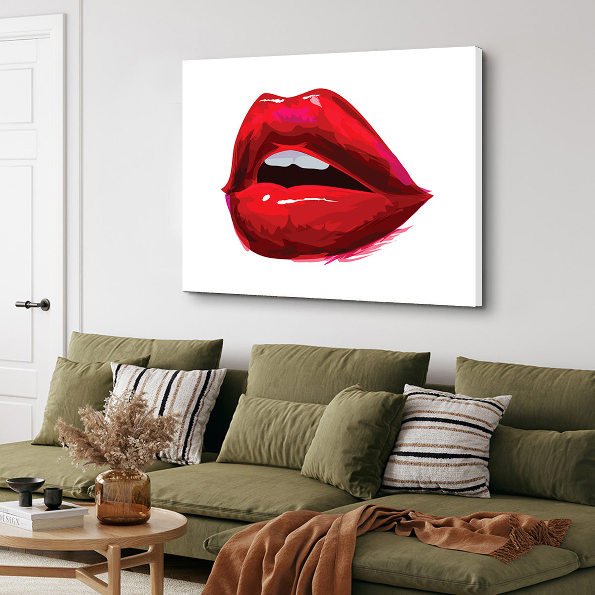 Red Lips Wall Art