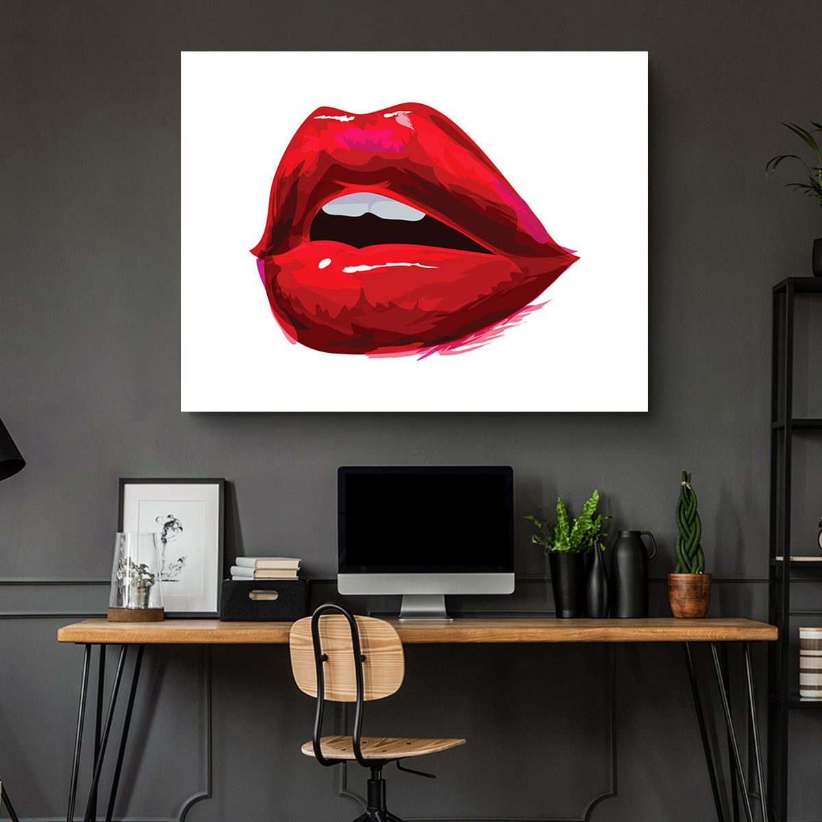 Red Lips Wall Art