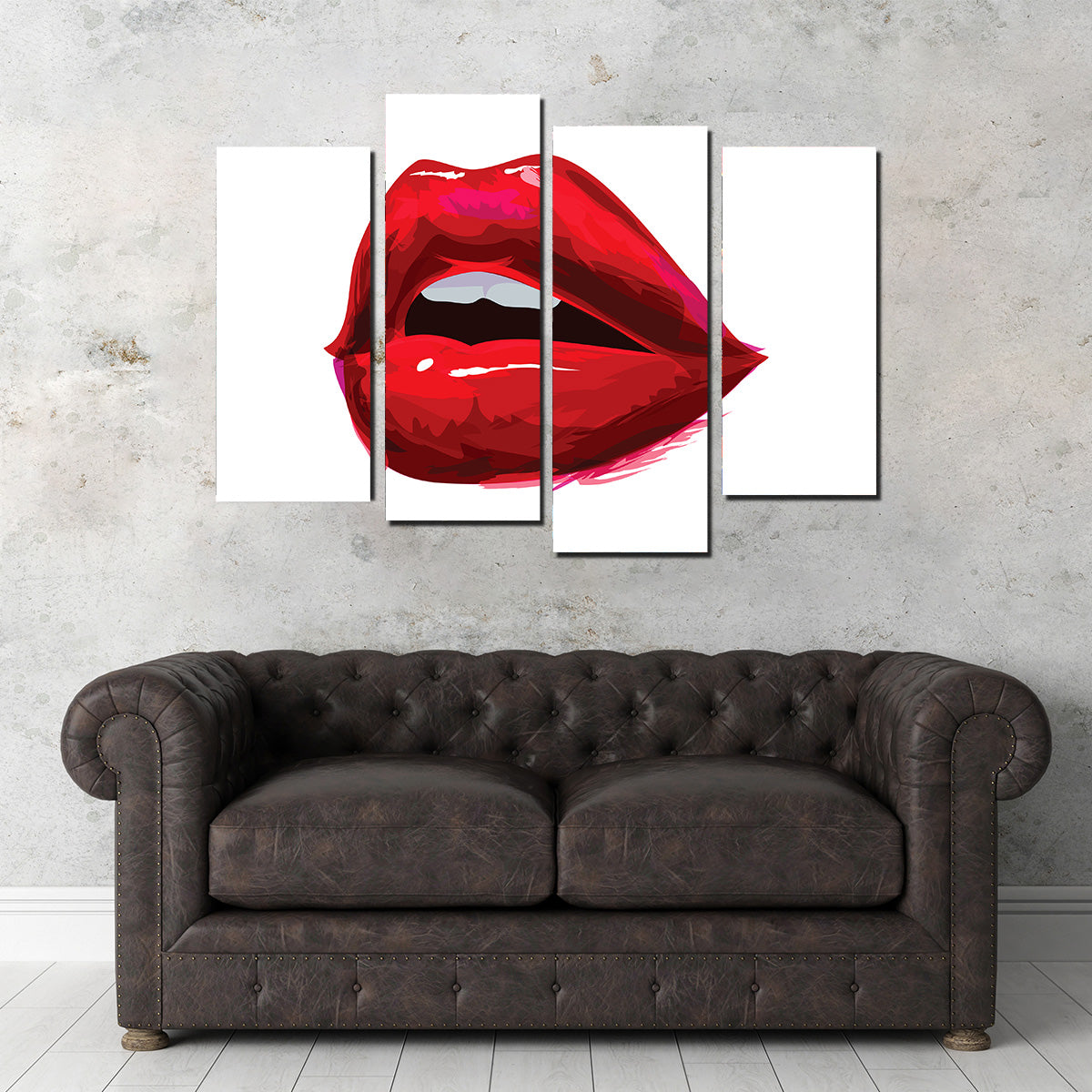 Red Lips Wall Art