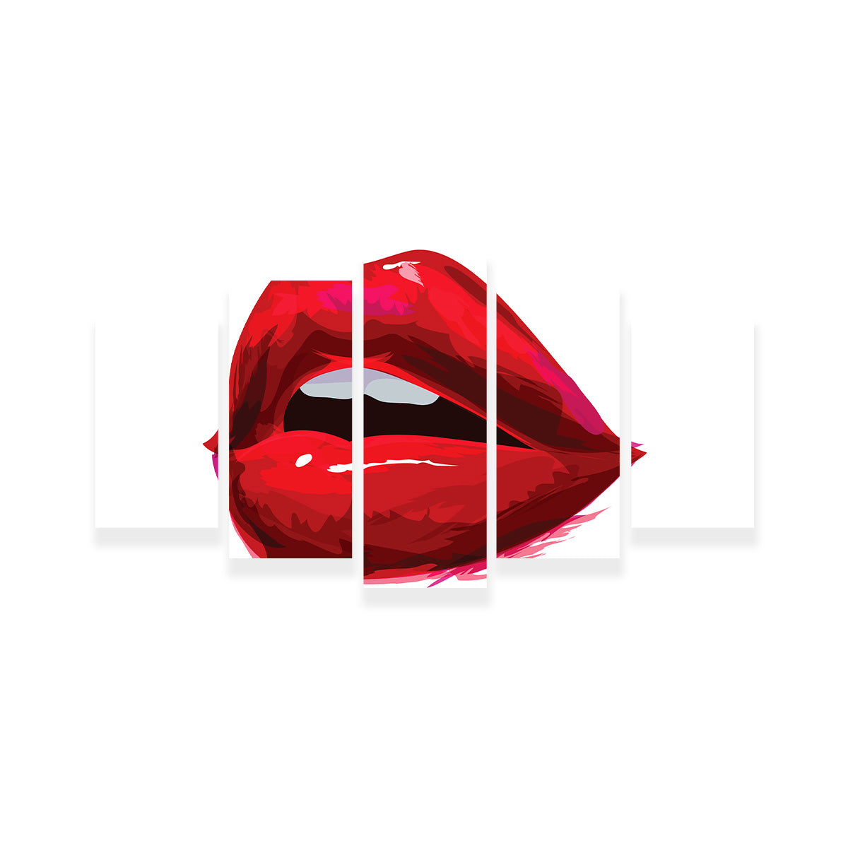 Red Lips Wall Art