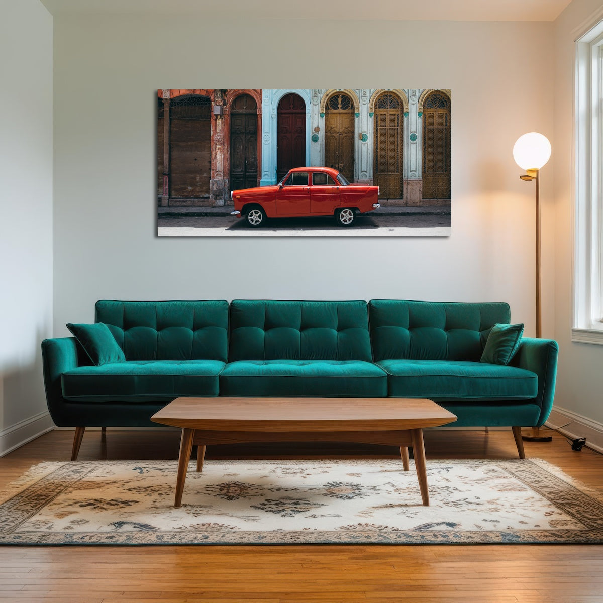 AUTO-MOCKUP ROOM | Red Car in Cuba