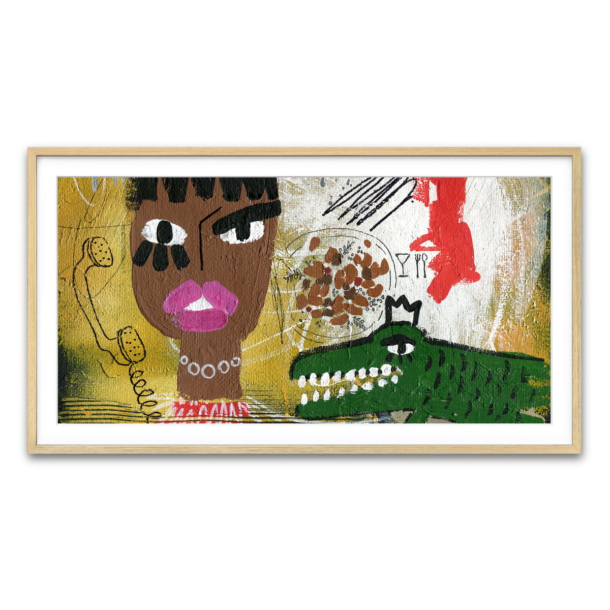 Framed Print 2x1 Natural