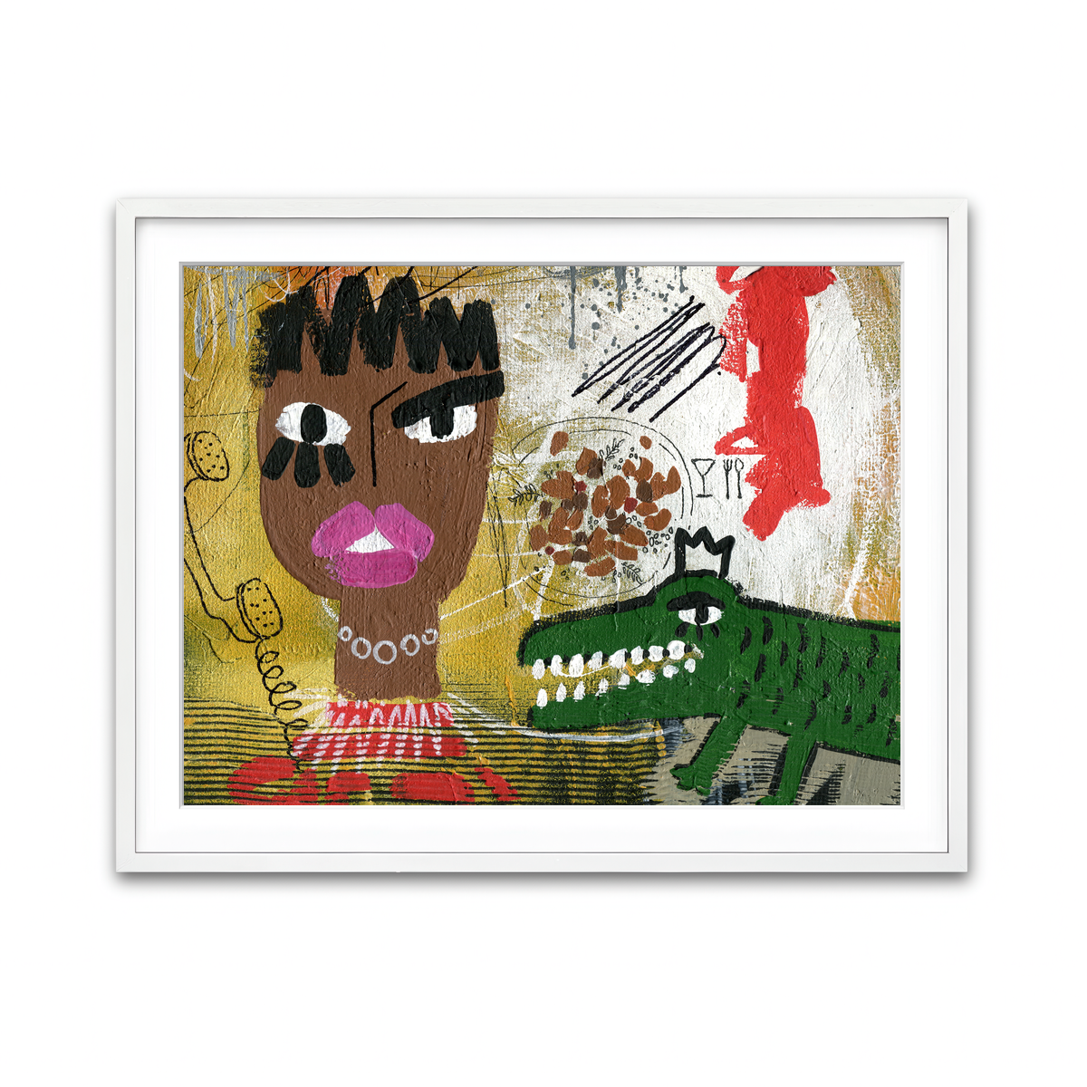 Framed Print 4x3 White