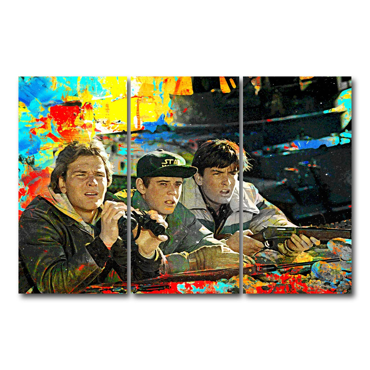 AUTO-MOCKUP WHITE | Red Dawn | 3 Piece | Gallery Wrap Canvas | group=12x24