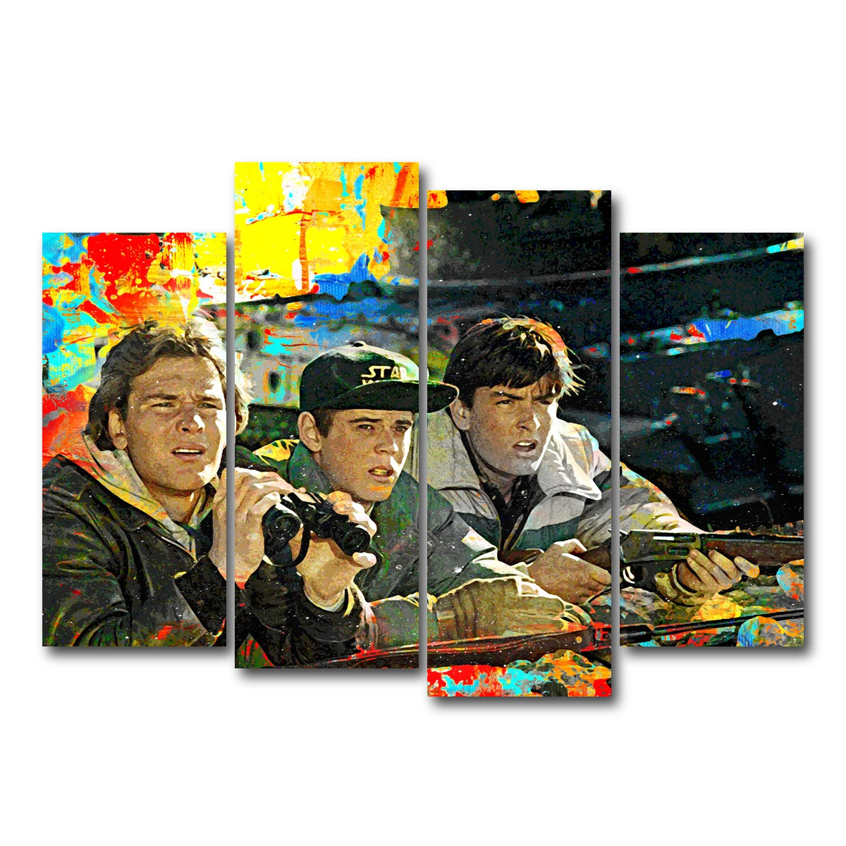 AUTO-MOCKUP WHITE | Red Dawn | 4 Piece | Gallery Wrap Canvas | group=4_normal