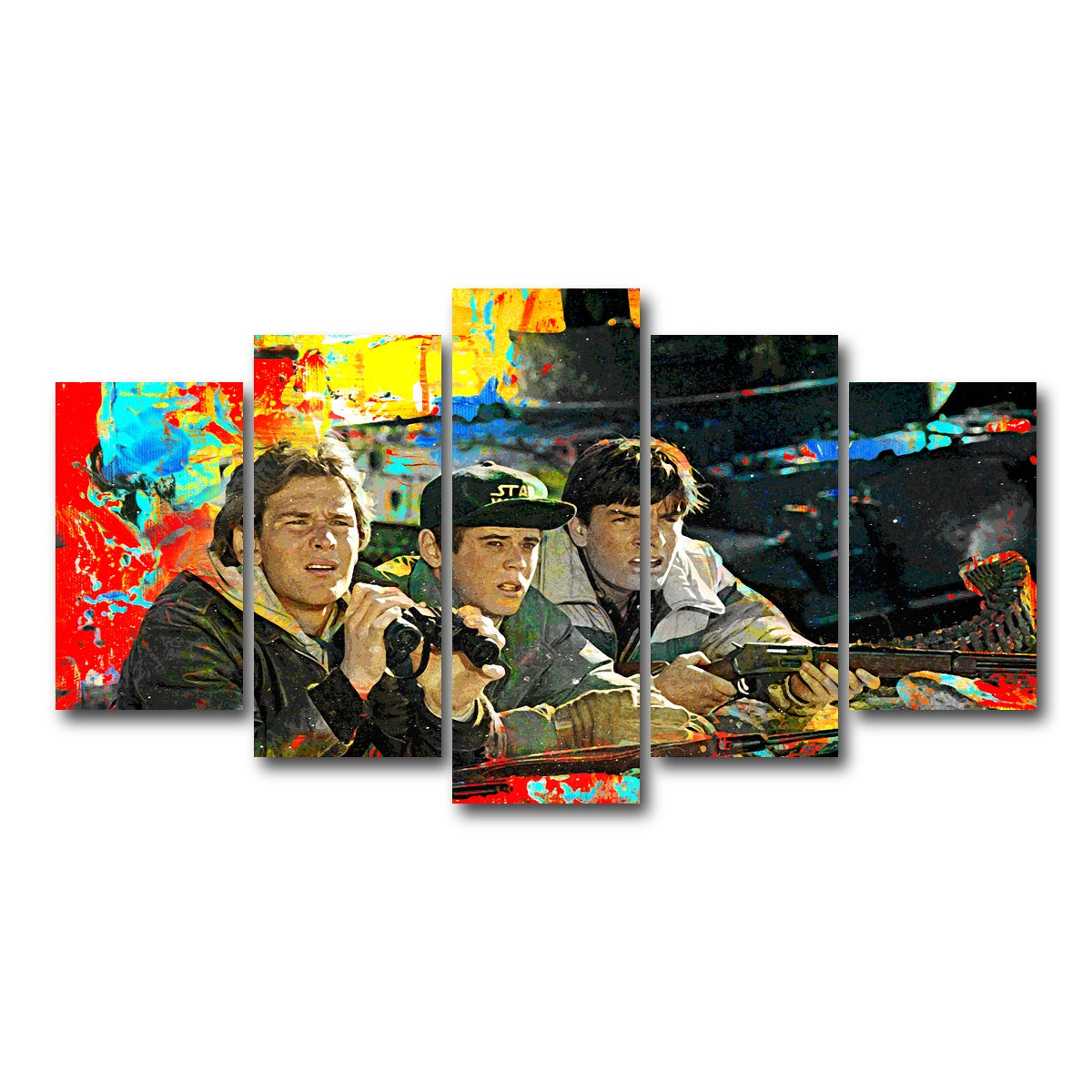 AUTO-MOCKUP WHITE | Red Dawn | 5 Piece | Gallery Wrap Canvas | group=5_normal